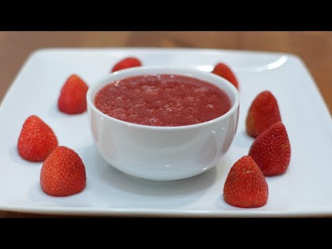 How to Make Strawberry Sauce or Compote for pancakes, waffles, crepes, etc.