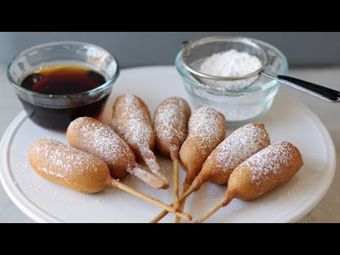 How to Make Breakfast Corn Dogs | Pancake Dogs | Pancakes and Sausage on a Stick