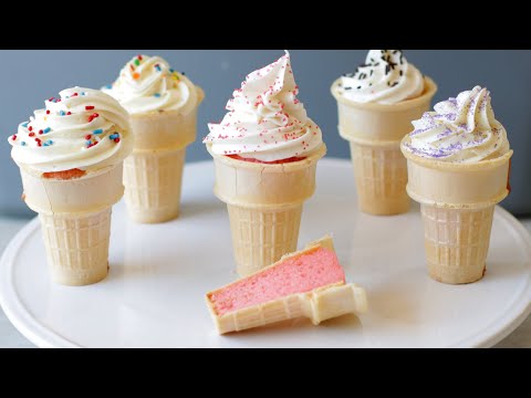 How to Make Cupcake Cones | Ice Cream Cone Cupcakes Recipe