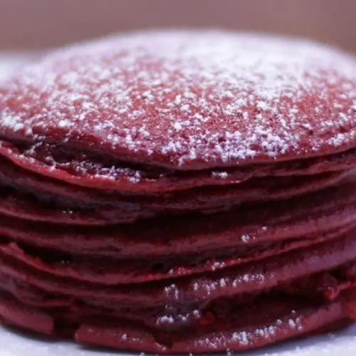 Red Velvet Cake Mix Pancakes In the Kitchen with Matt
