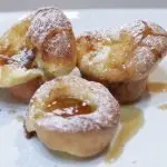 Easy popovers on a white plate