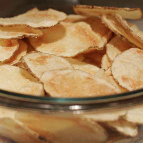 Crispy Microwave Potato Chips