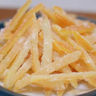 Stack of candied orange peels