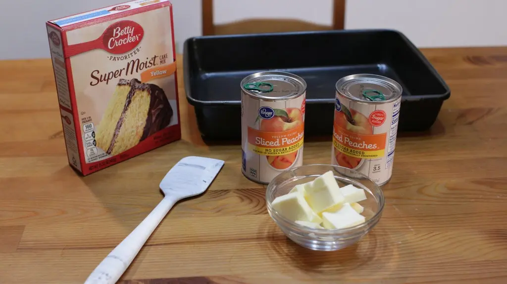 Canned Peaches Yellow Cake Mix