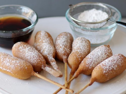 Corn dog with sausage outlet
