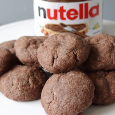 Plate full of Nutella Cookies