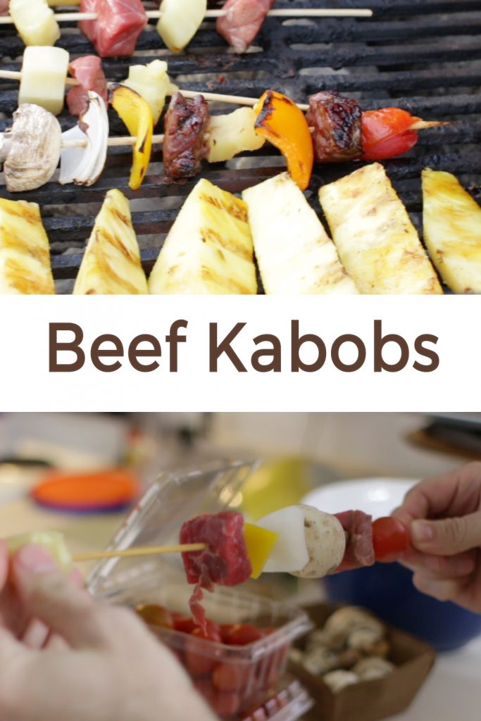 Beef Kabobs pin for Pinterest