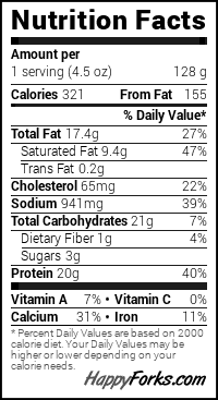 grilled cheese roll ups nutritional facts