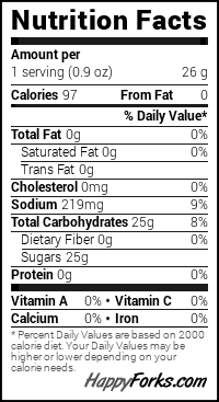 Squid Game dalgona candy nutritional facts