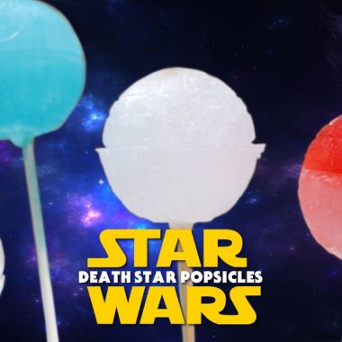 Star wars death star popsicles on wooden sticks