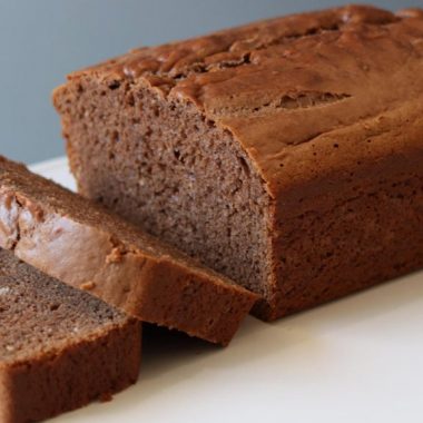 Nutella bread on a white plate