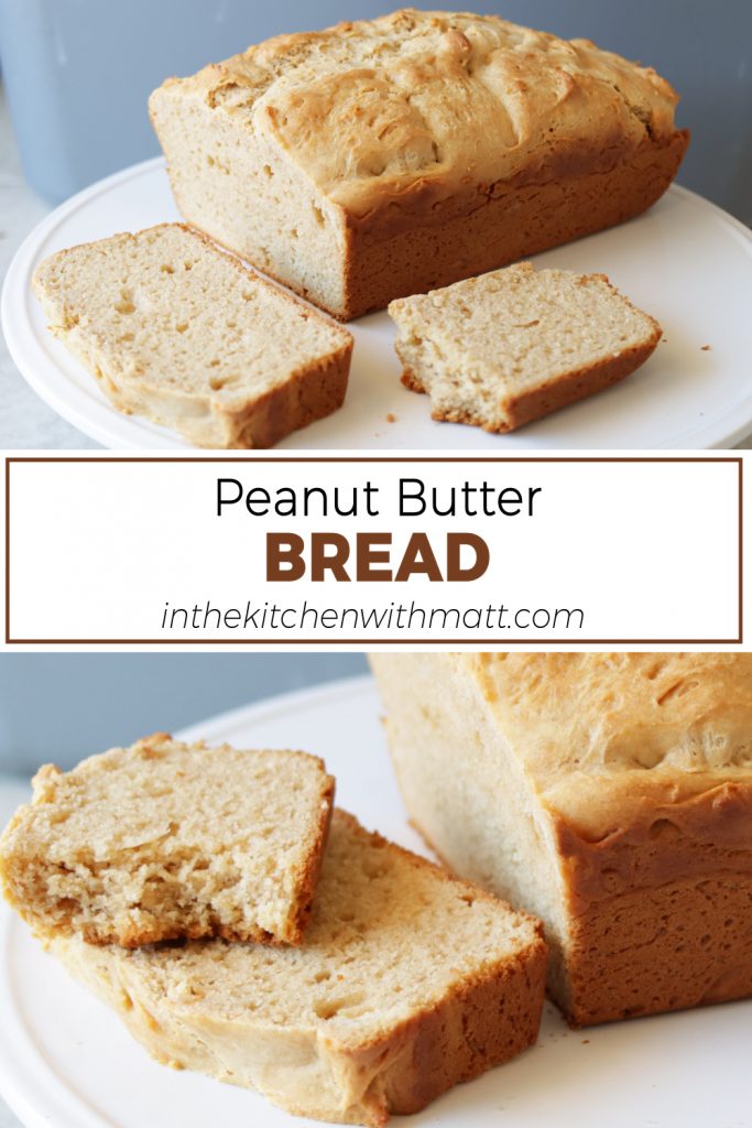 Peanut butter bread pin for Pinterest