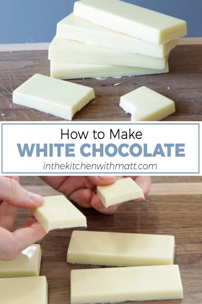 How to make white chocolate pin for Pinterest