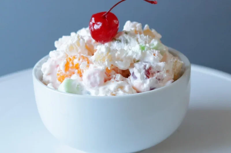 Bowl of ambrosia salad