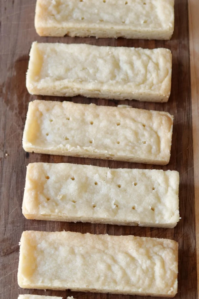 Homemade shortbread cookies
