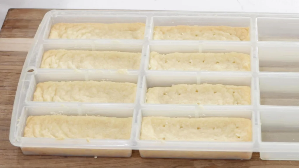 Finished baked homemade Scottish shortbread