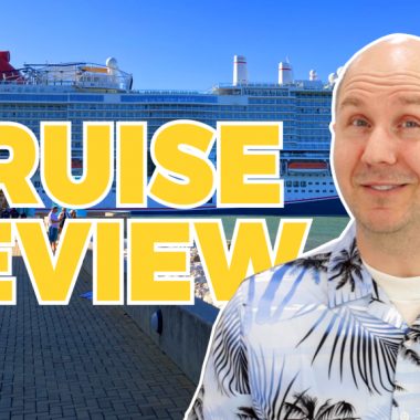 Matt standing in front of a cruise ship.